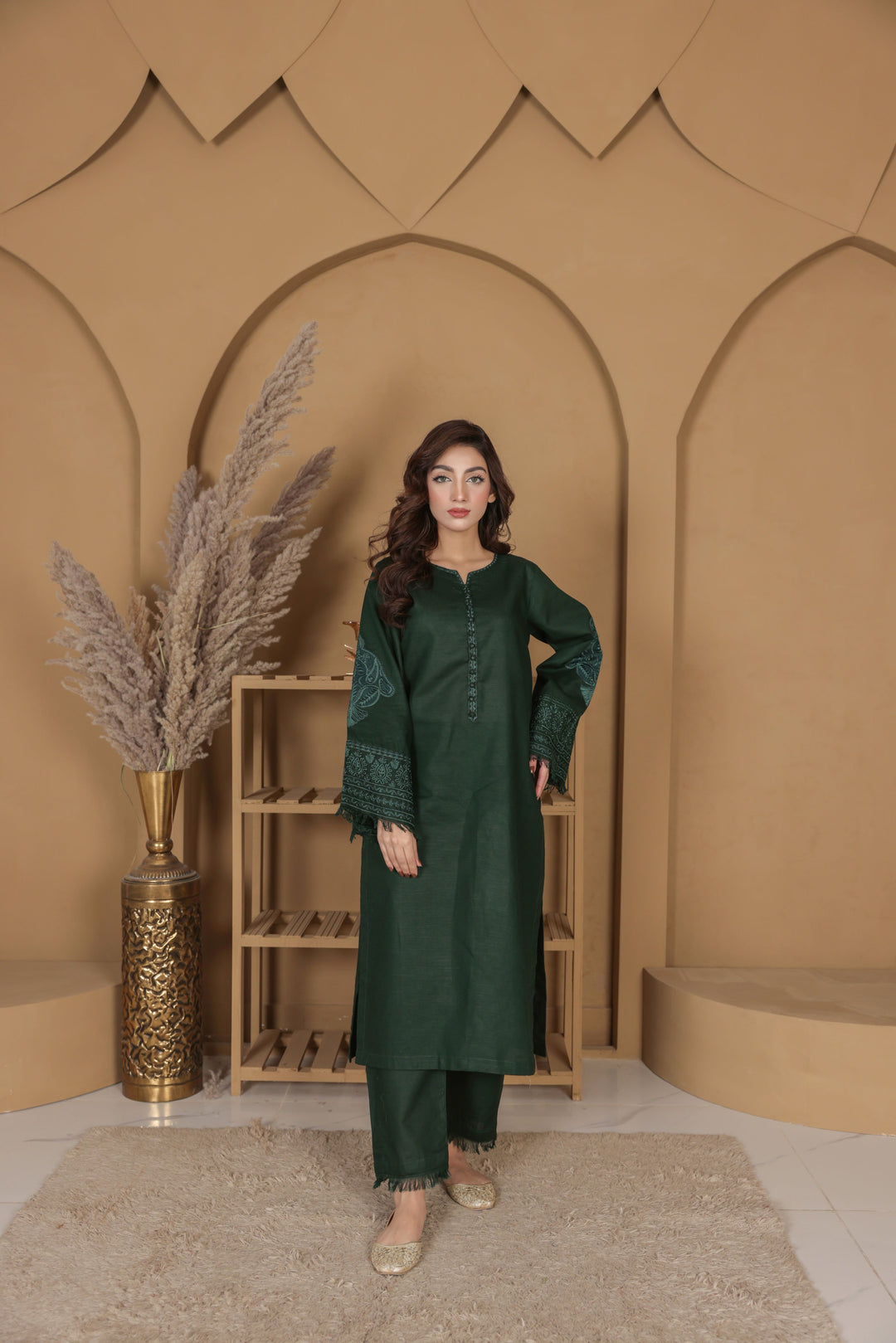 EMPIRE GREEN | 2-Piece Stitched Suit Rang Leher 12 # 6