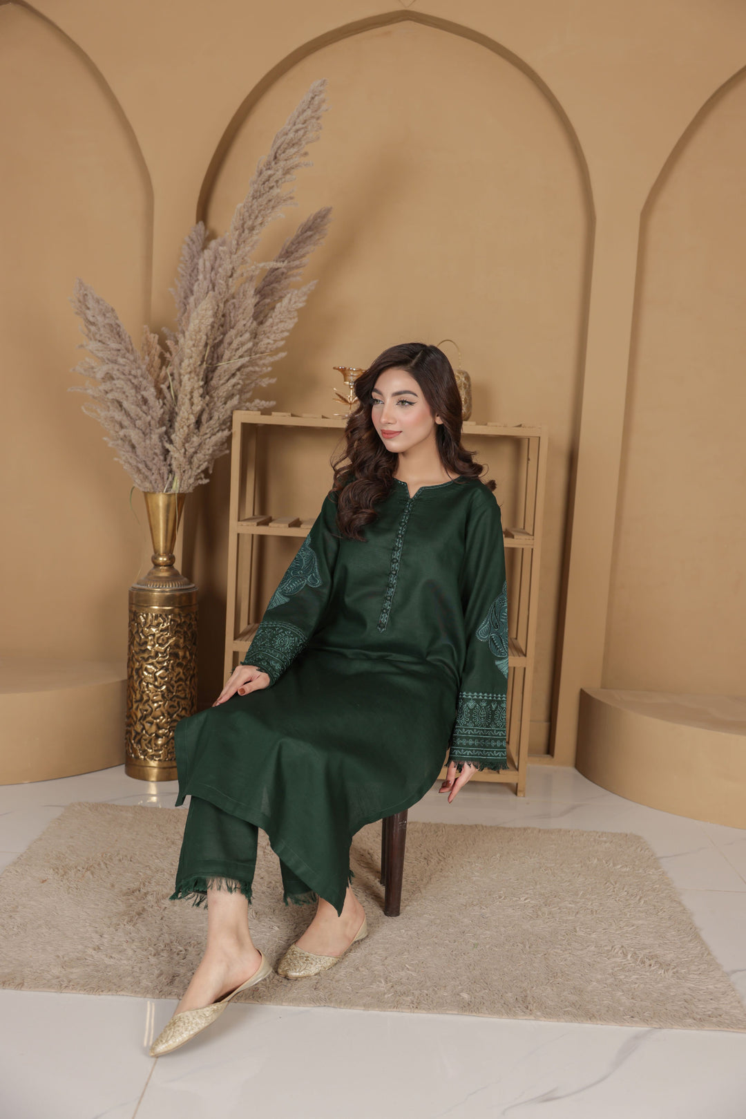 EMPIRE GREEN | 2-Piece Stitched Suit Rang Leher 12 # 6