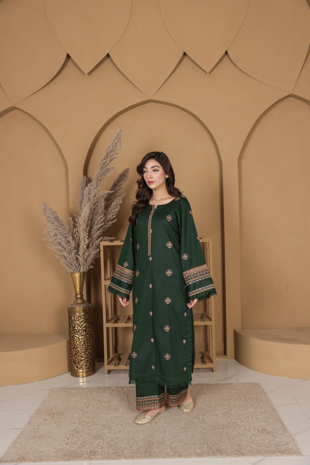 Emerald Grace 2- Piece Stitched Suit.