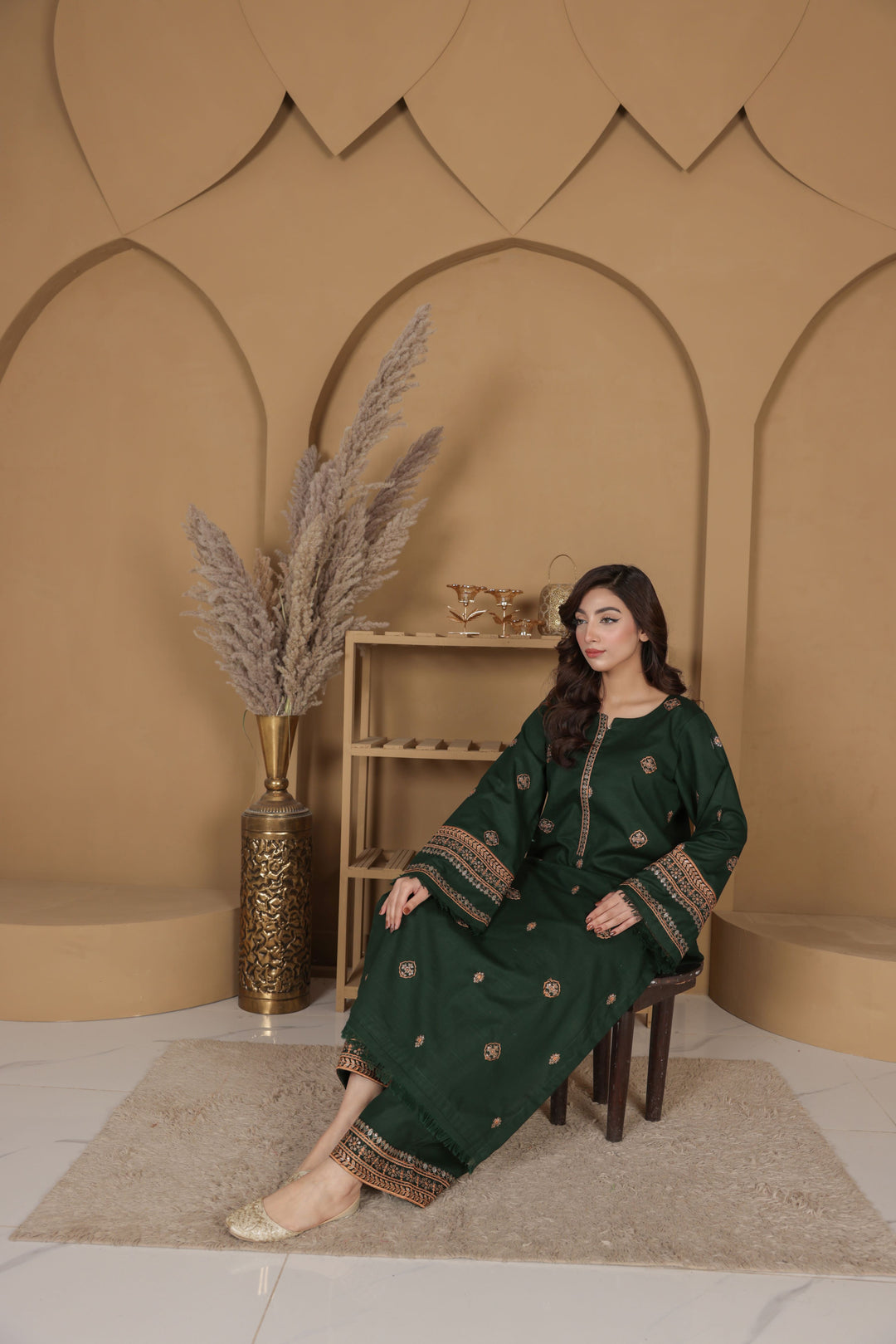 Emerald Grace 2- Piece Stitched Suit.