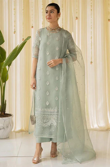 Mint Royale Elegance | 3-Piece Stitched Suit Rang Leher 14 # 14