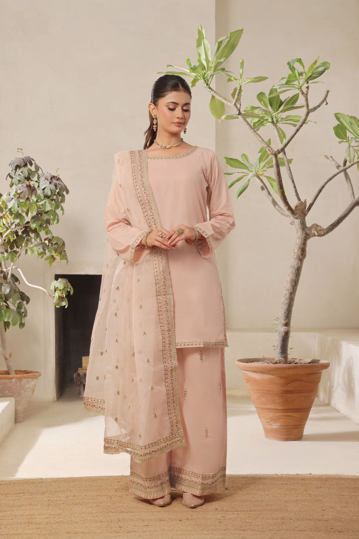 Pink Majesty | 3-Piece Stitched Outfit Full Sleeves