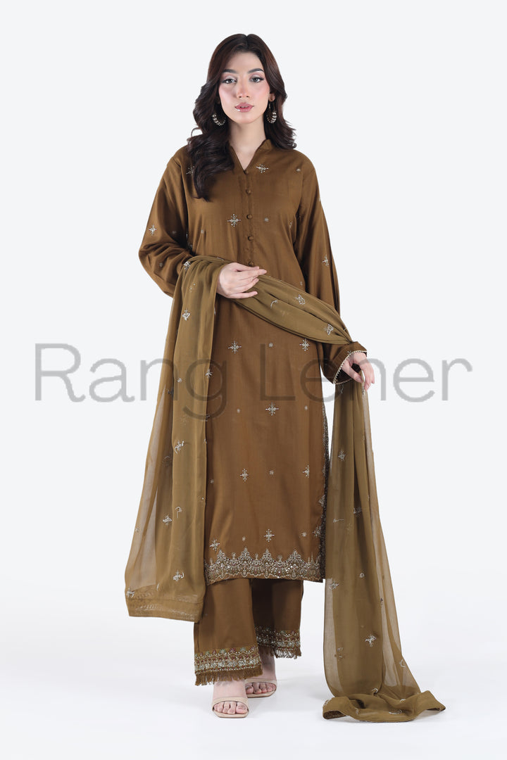 Shaam-e-Hareem 3-Piece Stitched Suit Dhanak