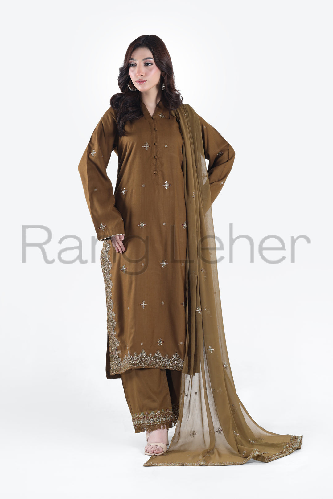 Shaam-e-Hareem 3-Piece Stitched Suit Dhanak