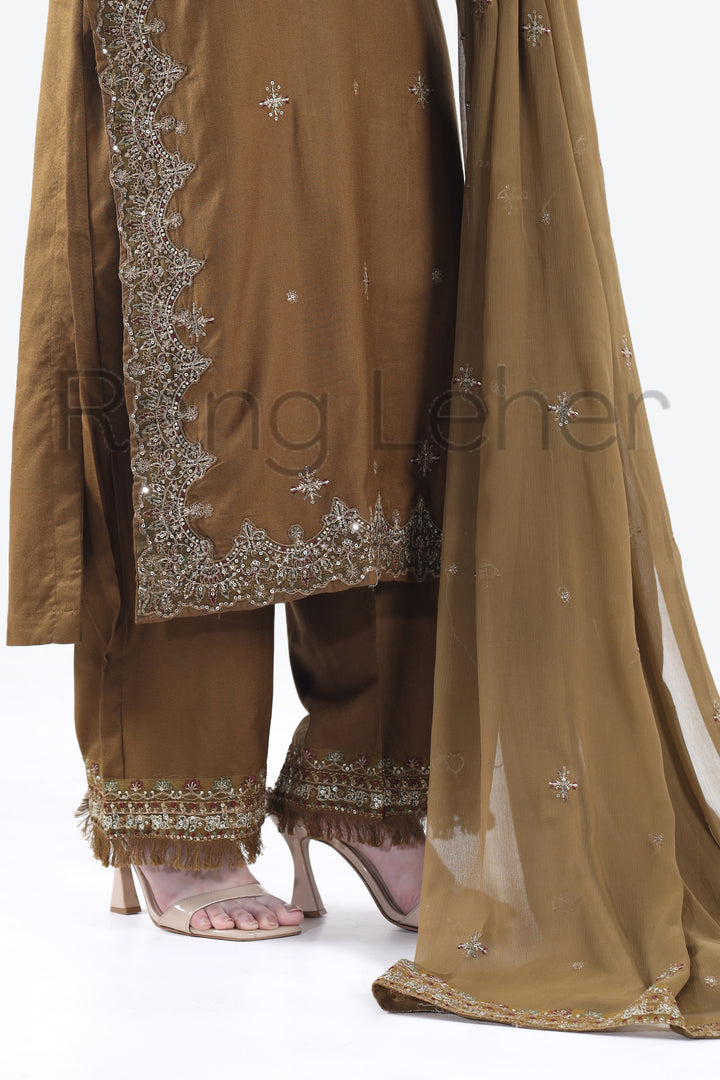 Shaam-e-Hareem 3-Piece Stitched Suit Dhanak