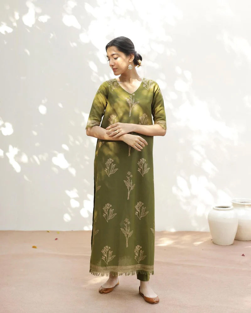 Mint Aura – 2-Piece Dhanak Suit Rang Leher 6 # 13