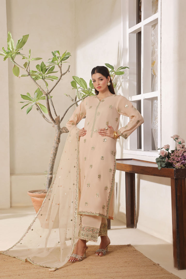 Sand Pink 3-Piece Stitched