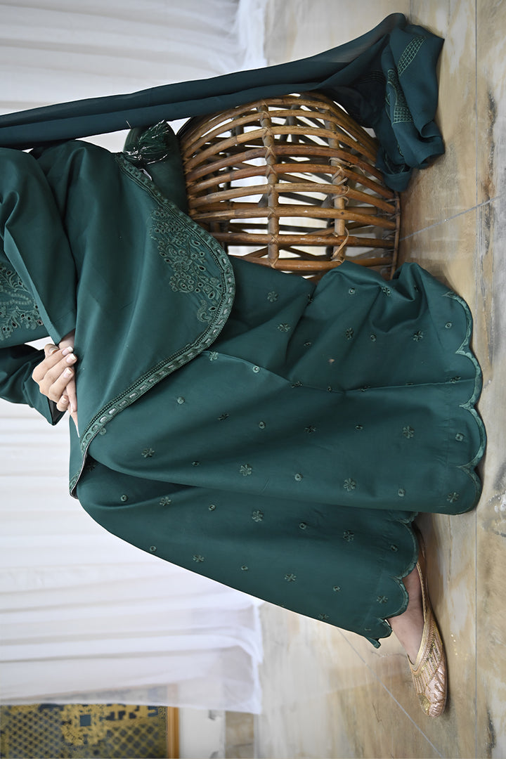 Green Reverie 3-piece stitched