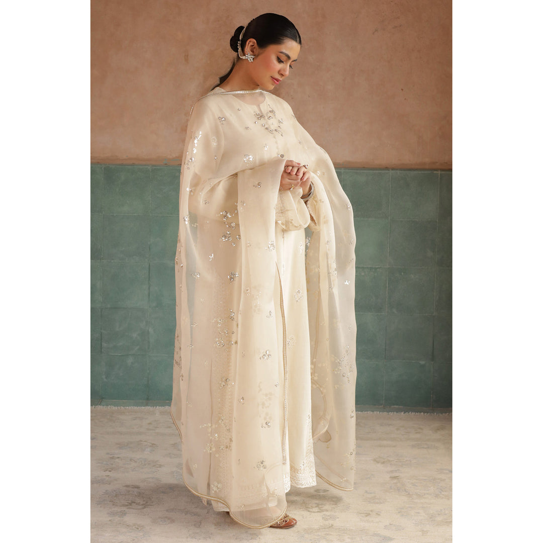 Noor-e-Eid / Ivory | Stitched- 3 Piece Rang Leher 7 # 15