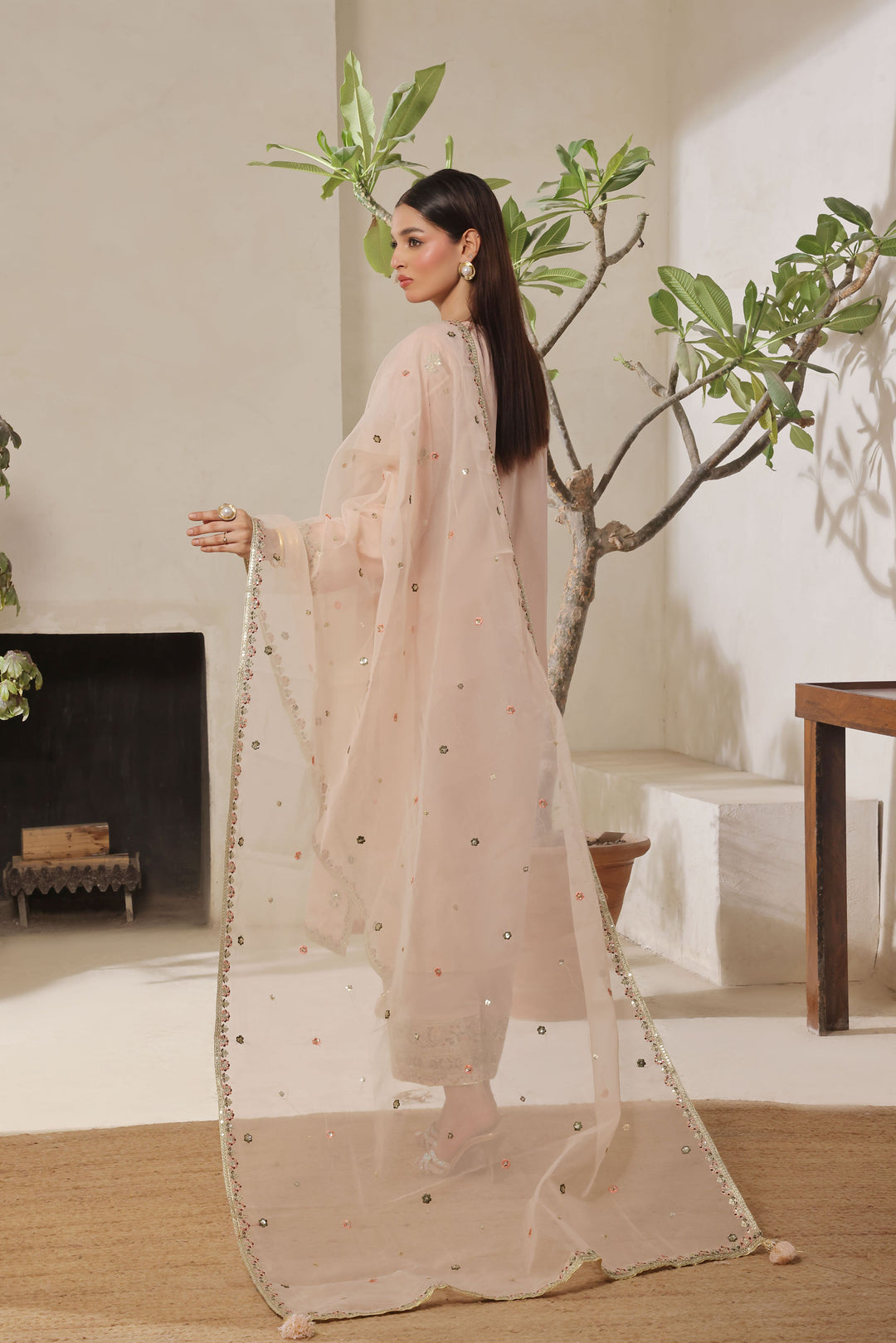Sand Pink 3-Piece Stitched