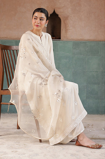 Noor-e-Eid / Ivory | Stitched- 3 Piece Rang Leher 7 # 15