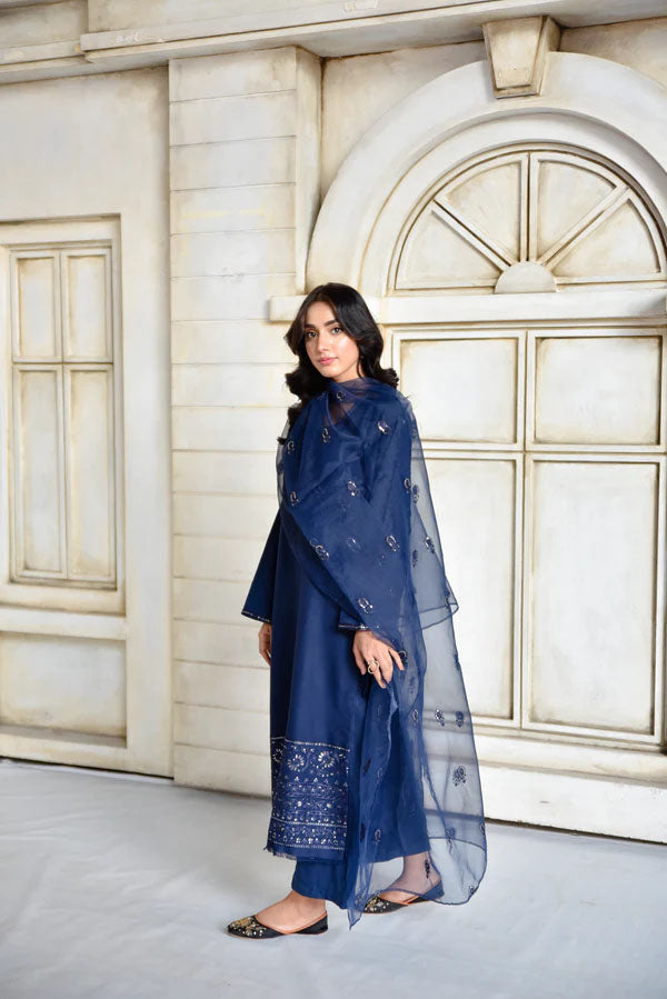 Azure Blue | 3-Piece Stitched Suit Rang Leher 3 # 2