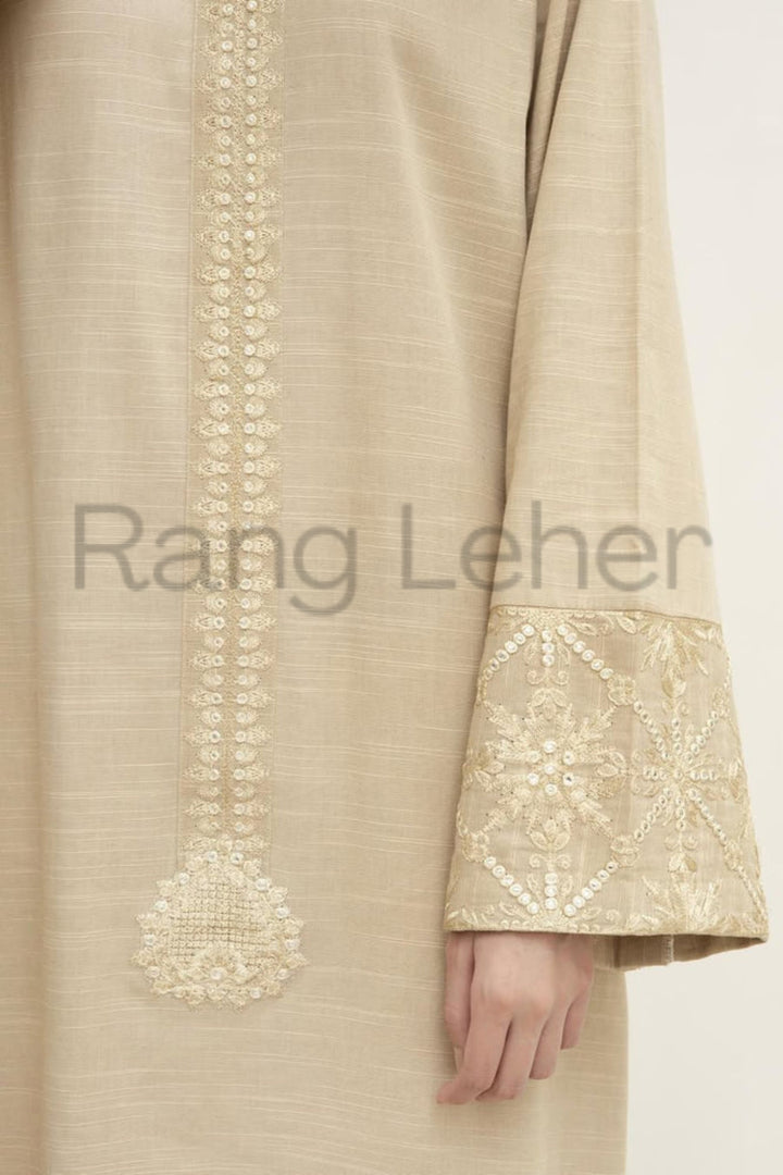 Beige Vogue  2-piece Ready to Wear Khaddar Suit