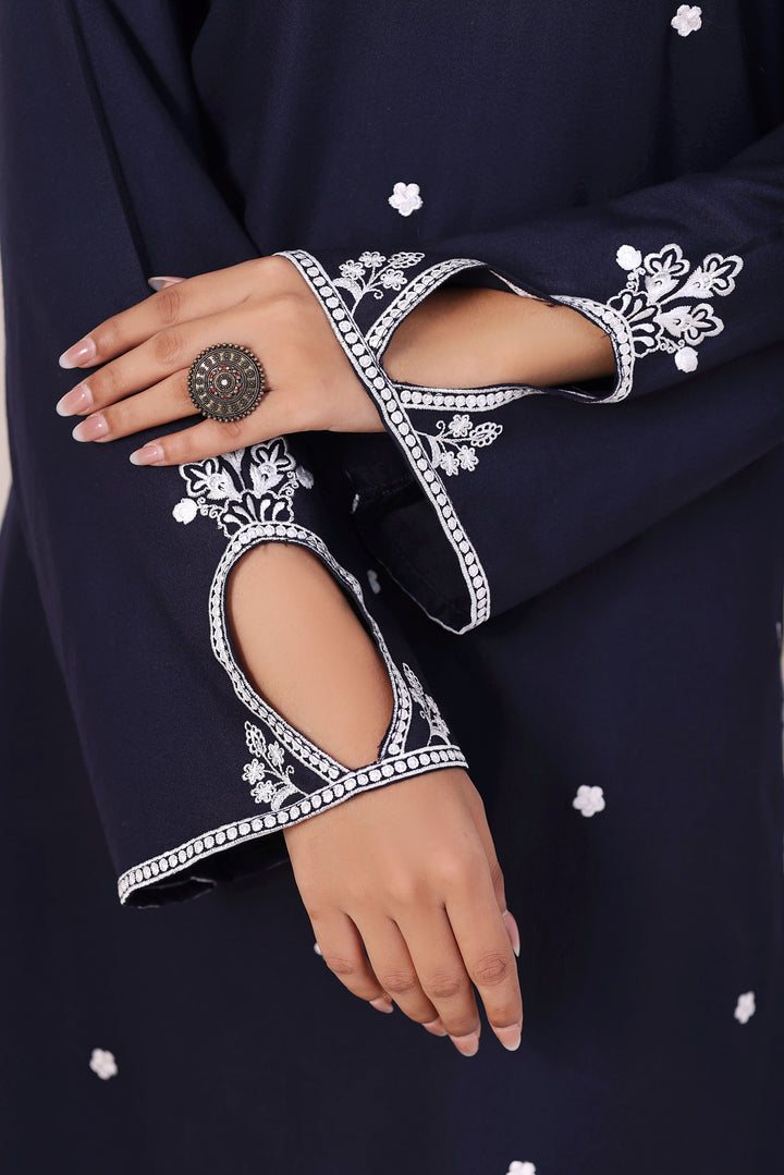 Dark Navy Blue 3 Piece Stitched