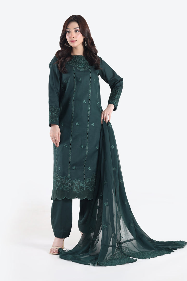 Green Emerald 3-Piece Stitched Suit