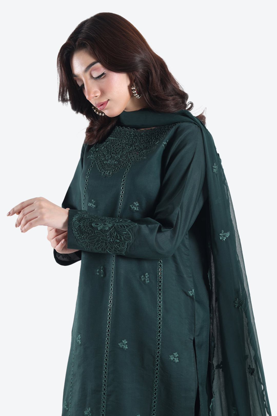 Green Emerald 3-Piece Stitched Suit