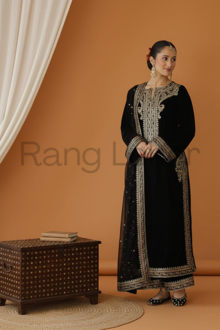 Mushq | 3 piece Embroidered Luxury Dress For Women