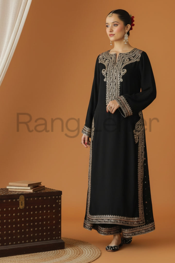 Mushq | 3 piece Embroidered Luxury Dress For Women