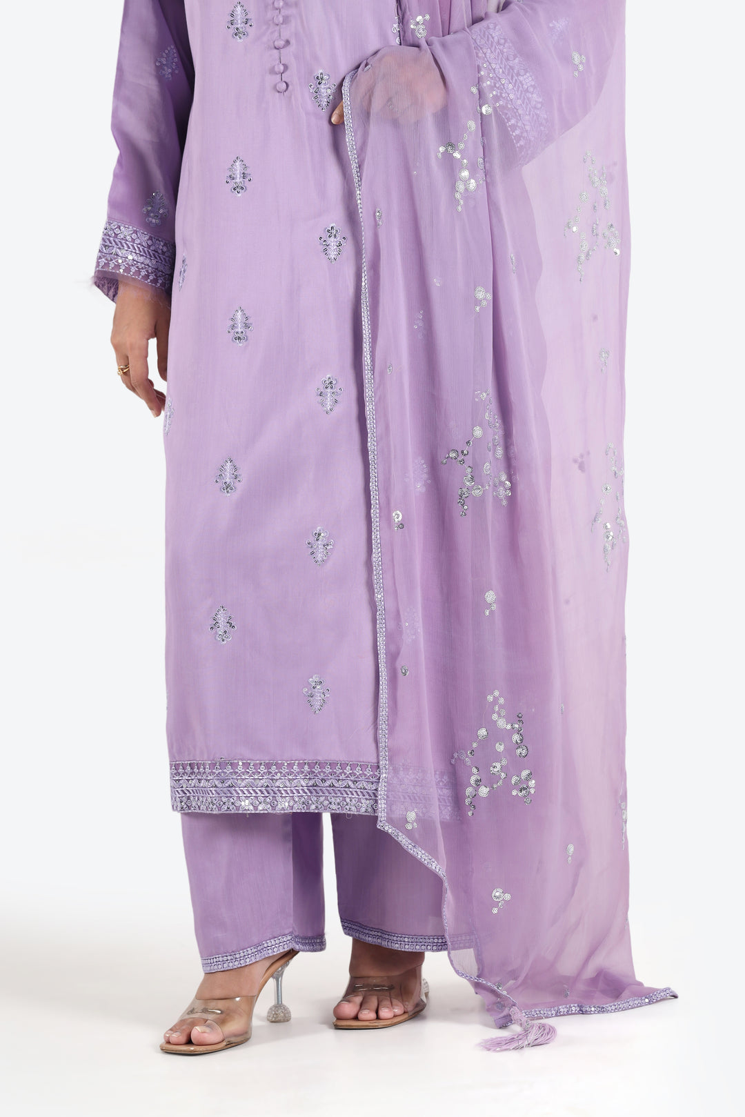 Noor e Eid Lilac Bloom 3-Piece Stitched