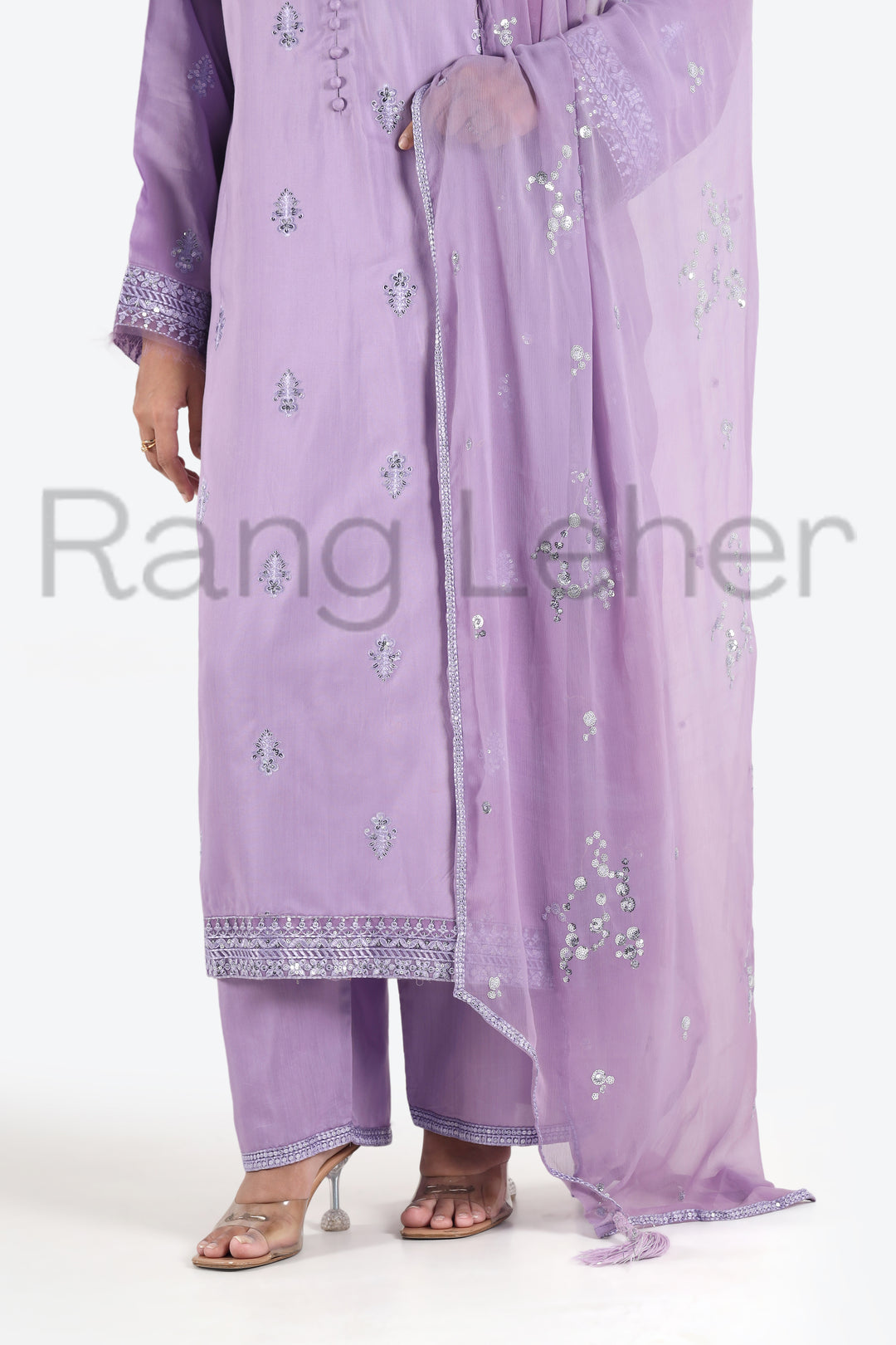 Noor e Eid Lilac Bloom 3-Piece Stitched