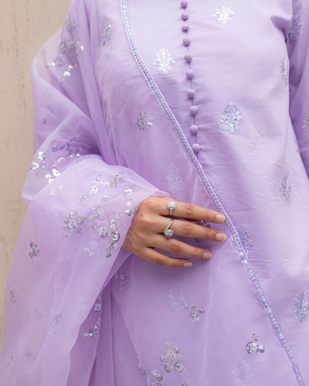 Noor e Eid Lilac Bloom 3-Piece Stitched