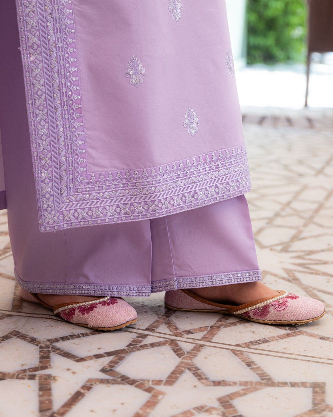 Noor e Eid Lilac Bloom 3-Piece Stitched