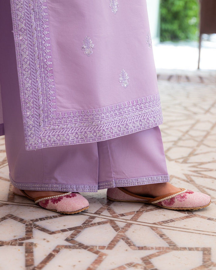 Noor e Eid Lilac Bloom 3-Piece Stitched