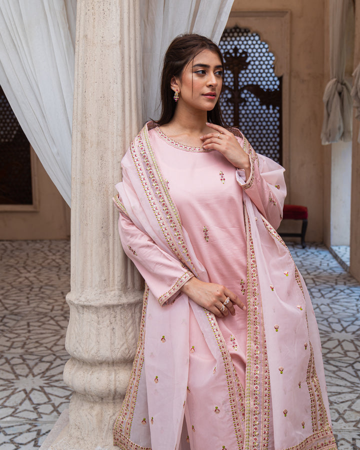 Royal Pink Majesty 3-Piece Stitched