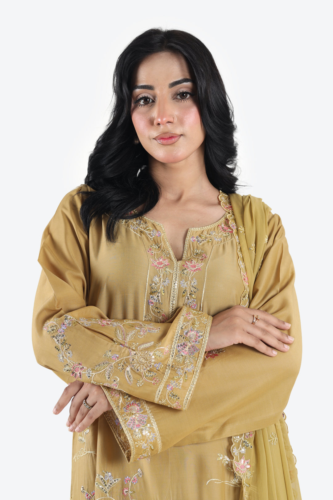 Zar-e-Sahra 3-Piece  Stitched Suit Rang Leher